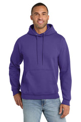 Port & Co ™ Essential Fleece Pullover Hooded Sweatshirt. PC90H - Port & Company PC90H Purple S Hoodies