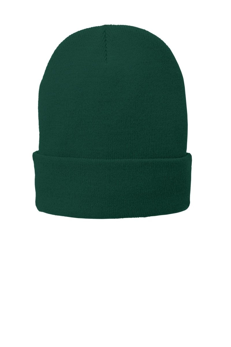 Port & Co ™ Fleece - Lined Knit Cap. CP90L - Port & Company CP90L Athletic Green OSFA Beanies