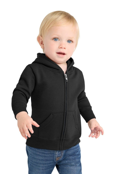 Port & Co ™ Infant Core Fleece Full - Zip Hooded Sweatshirt. CAR78IZH - Port & Co CAR78IZH Jet Black 06M Zip Hoodies