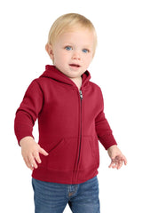 Port & Co ™ Infant Core Fleece Full - Zip Hooded Sweatshirt. CAR78IZH - Port & Co CAR78IZH Red 06M Zip Hoodies