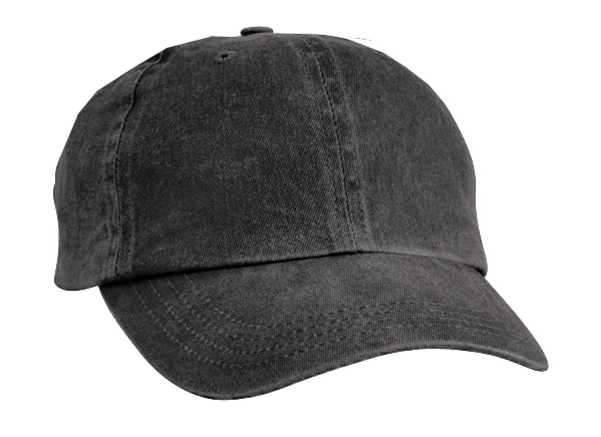 Port & Co ™ Pigment - Dyed Cap. CP84 - Port & Company CP84 Black OSFA Caps