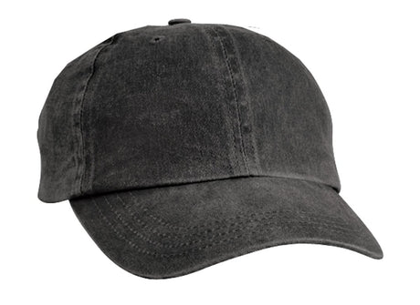 Port & Co ™ Pigment - Dyed Cap. CP84 - Port & Company CP84 Black OSFA Caps