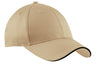 Port & Co ™ Sandwich Bill Cap. CP85 - Port & Company CP85 Stone/ Black OSFA Caps