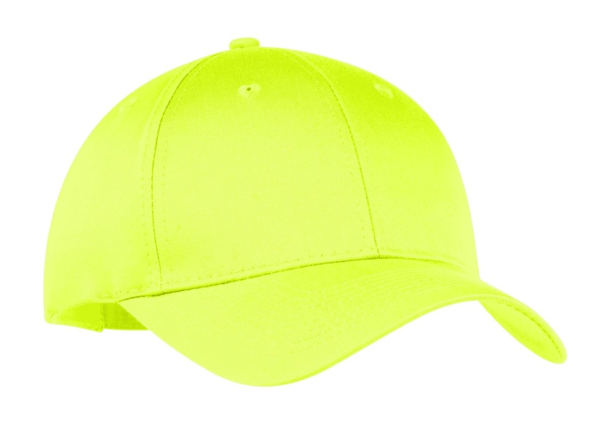 Port & Co ™ Six - Panel Twill Cap. CP80 - Port & Company CP80 Neon Yellow OSFA Caps