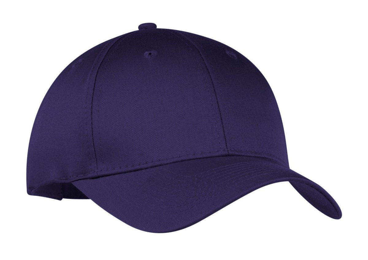 Port & Co ™ Six - Panel Twill Cap. CP80 - Port & Company CP80 Purple OSFA Caps