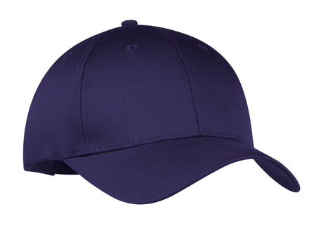 Port & Co ™ Six - Panel Twill Cap. CP80 - Port & Company CP80 Purple OSFA Caps