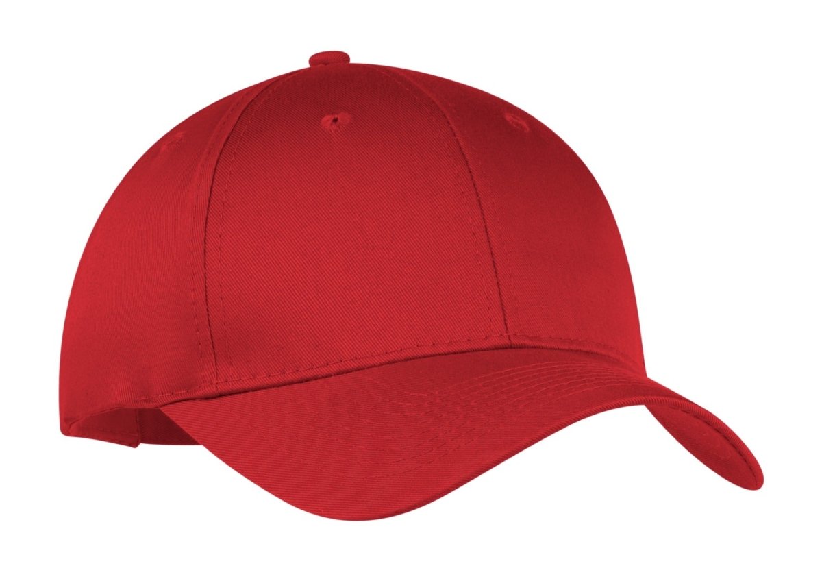 Port & Co ™ Six - Panel Twill Cap. CP80 - Port & Company CP80 Red OSFA Caps