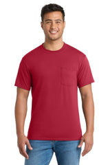 Port & Co ™ Tall Core Blend Pocket Tee. PC55PT - Port & Co PC55PT Red LT T-Shirts