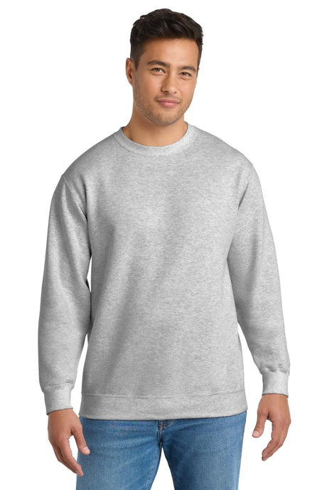 Port & Co ™ Tall Essential Fleece Crewneck Sweatshirt. PC90T - Port & Co PC90T Ash LT Crewneck Sweatshirts