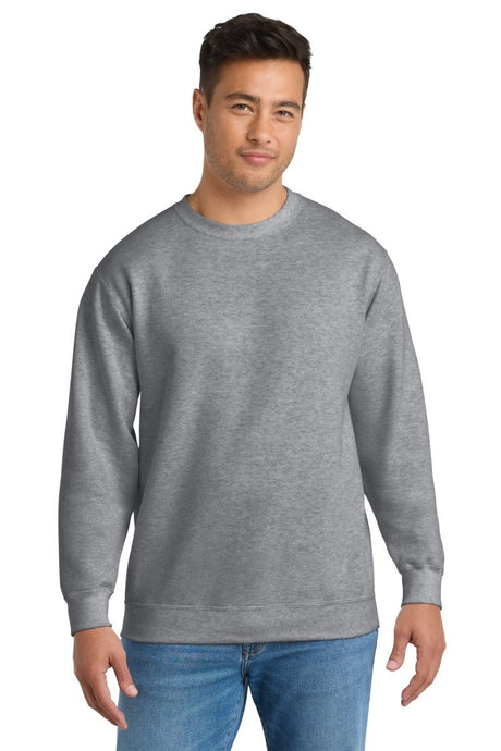 Port & Co ™ Tall Essential Fleece Crewneck Sweatshirt. PC90T - Port & Co PC90T Athletic Heather LT Crewneck Sweatshirts