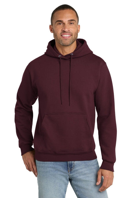 Port & Co ™ Tall Essential Fleece Pullover Hooded Sweatshirt. PC90HT - Port & Co PC90HT Maroon LT Sweatshirts