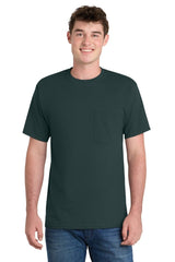 Port & Co ™ Tall Essential Pocket Tee. PC61PT - Port & Co PC61PT Dark Green LT Short Sleeve T-Shirts