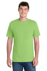 Port & Co ™ Tall Essential Pocket Tee. PC61PT - Port & Co PC61PT Lime LT Short Sleeve T-Shirts