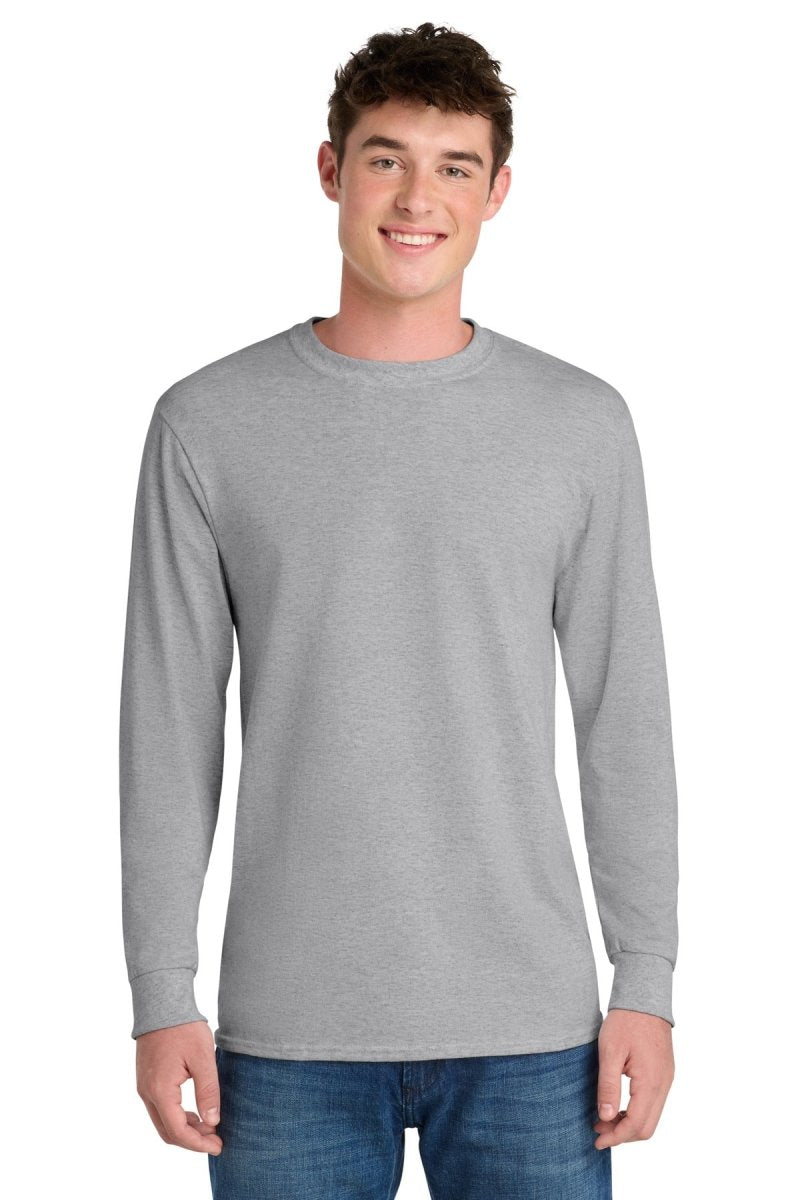 Port & Co ™ Tall Long Sleeve Core Blend Tee. PC55LST - Port & Co PC55LST Ash LT Long Sleeve T-Shirts