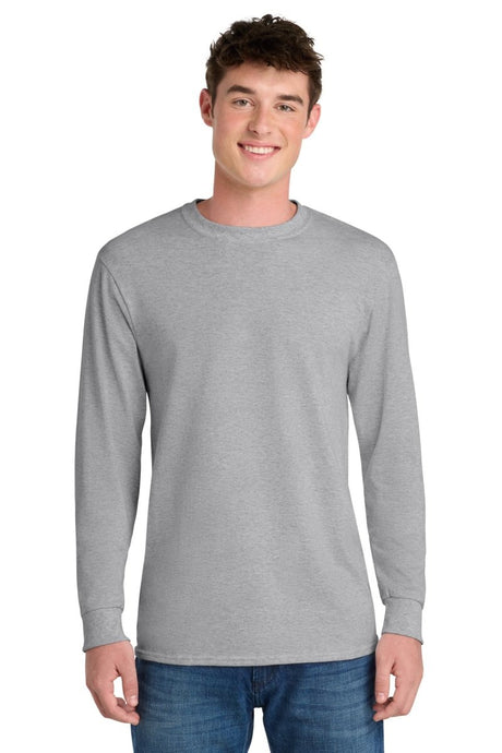 Port & Co ™ Tall Long Sleeve Core Blend Tee. PC55LST - Port & Co PC55LST Ash LT Long Sleeve T-Shirts