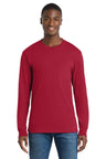 Port & Co ™ Tall Long Sleeve Essential Pocket Tee. PC61LSPT - Port & Co PC61LSPT Red LT Short Sleeve T-Shirts