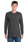 Port & Co ™ Tall Long Sleeve Essential Tee. PC61LST - Port & Co PC61LST Charcoal LT Long Sleeve T-Shirts