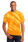 Port & Co ™ Tiger Stripe Tie - Dye Tee. PC148 - Port & Company PC148 Gold S Short Sleeve T-Shirts