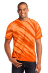 Port & Co ™ Tiger Stripe Tie - Dye Tee. PC148 - Port & Company PC148 Orange S Short Sleeve T-Shirts