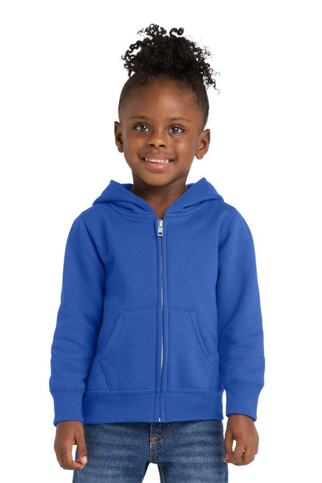 Port & Co ™ Toddler Core Fleece Full - Zip Hooded Sweatshirt. CAR78TZH - Port & Co CAR78TZH Royal 2T Zip Hoodies