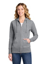 Port & Co ™ Women's Core Fleece Full - Zip Hooded Sweatshirt. LPC78ZH - Port & Co LPC78ZH Athletic Heather XS Women's Hoodies