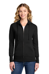 Port & Co ™ Women's Core Fleece Full - Zip Hooded Sweatshirt. LPC78ZH - Port & Co LPC78ZH Jet Black XS Women's Hoodies