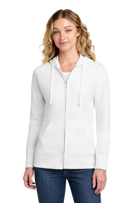 Port & Co ™ Women's Core Fleece Full - Zip Hooded Sweatshirt. LPC78ZH - Port & Co LPC78ZH White XS Women's Hoodies