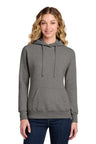 Port & Co ™ Women's Core Fleece Pullover Hooded Sweatshirt LPC78H - Port & Co LPC78H Graphite Heather XS Sweatshirts