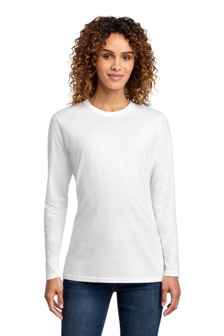 Port & Co ™ Women's Long Sleeve Core Cotton Tee. LPC54LS - Port & Co LPC54LS White XS Short Sleeve T-Shirts