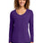 Port & Co ™ Women's Long Sleeve Fan Favorite V - Neck Tee. LPC450VLS - Port & Co LPC450VLS Team Purple XS Long Sleeve T-Shirts