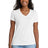 Port & Co ™ Women's Performance Blend V - Neck Tee. LPC381V - Port & Co LPC381V White XS Short Sleeve T-Shirts