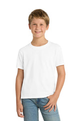 Port & Co ™ Youth Core Blend Tee. PC55Y - Port & Co PC55Y White XS Short Sleeve T-Shirts