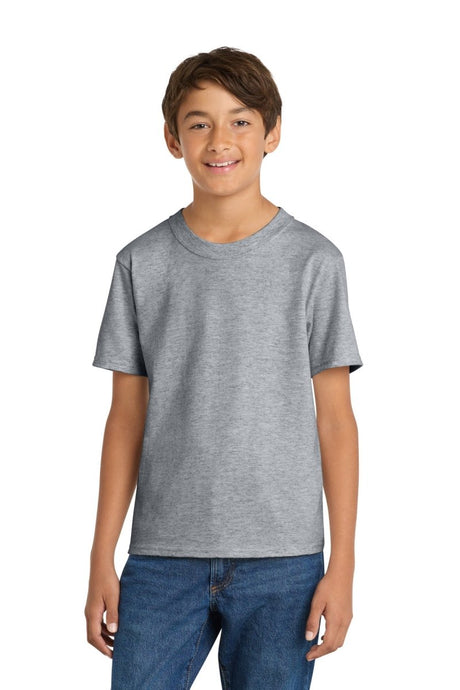 Port & Co ™ Youth Core Cotton Tee. PC54Y - Port & Co PC54Y Athletic Heather M Short Sleeve T-Shirts