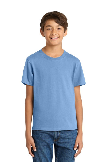 Port & Co ™ Youth Core Cotton Tee. PC54Y - Port & Co PC54Y Carolina Blue M Short Sleeve T-Shirts