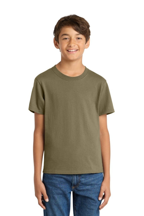 Port & Co ™ Youth Core Cotton Tee. PC54Y - Port & Co PC54Y Coyote Brown M Short Sleeve T-Shirts