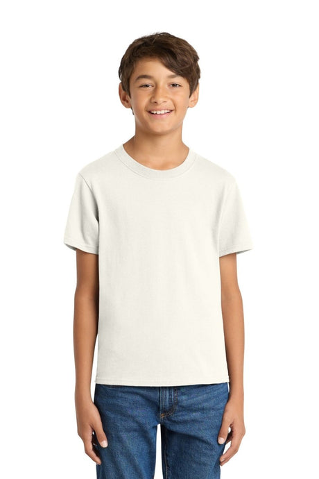 Port & Co ™ Youth Core Cotton Tee. PC54Y - Port & Co PC54Y Ivory M Short Sleeve T-Shirts