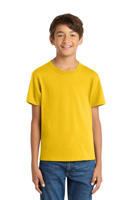 Port & Co ™ Youth Core Cotton Tee. PC54Y - Port & Co PC54Y Lemon Yellow M Short Sleeve T-Shirts