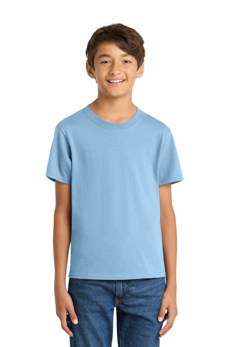Port & Co ™ Youth Core Cotton Tee. PC54Y - Port & Co PC54Y Light Blue M Short Sleeve T-Shirts