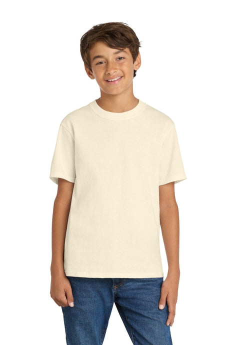 Port & Co ™ Youth Core Cotton Tee. PC54Y - Port & Co PC54Y Natural M Short Sleeve T-Shirts