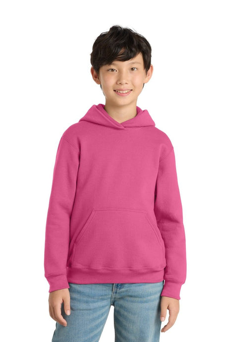 Port & Co ™ Youth Core Fleece Pullover Hooded Sweatshirt. PC90YH - Port & Co PC90YH Sangria XS Sweatshirts