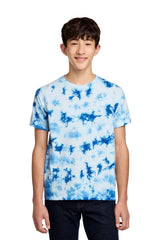 Port & Co ™ Youth Crystal Tie - Dye Tee PC145Y - Port & Co PC145Y True Royal XS Youth T-Shirts