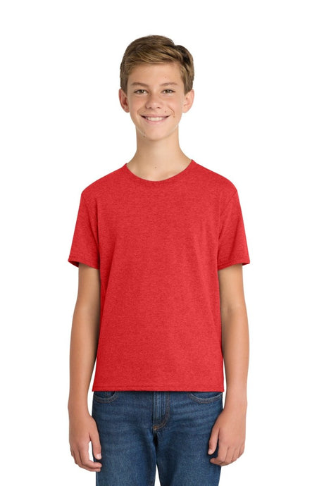 Port & Co ™ Youth Fan Favorite ™ Blend Tee. PC455Y - Port & Co PC455Y Bright Red Heather XS Short Sleeve T-Shirts