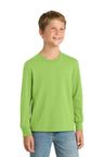 Port & Co ™ Youth Long Sleeve Core Cotton Tee. PC54YLS - Port & Co PC54YLS Lime XS Long Sleeve T-Shirts