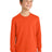 Port & Co ™ Youth Long Sleeve Core Cotton Tee. PC54YLS - Port & Co PC54YLS Orange XS Long Sleeve T-Shirts
