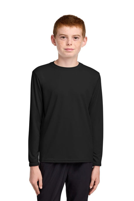 Port & Co ™ Youth Long Sleeve Performance Tee PC380YLS - Port & Co PC380YLS Jet Black XS Short Sleeve T-Shirts