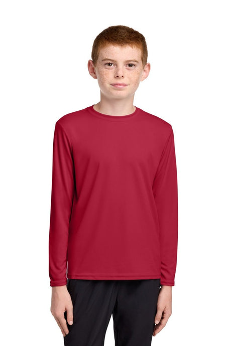 Port & Co ™ Youth Long Sleeve Performance Tee PC380YLS - Port & Co PC380YLS Red XS Short Sleeve T-Shirts