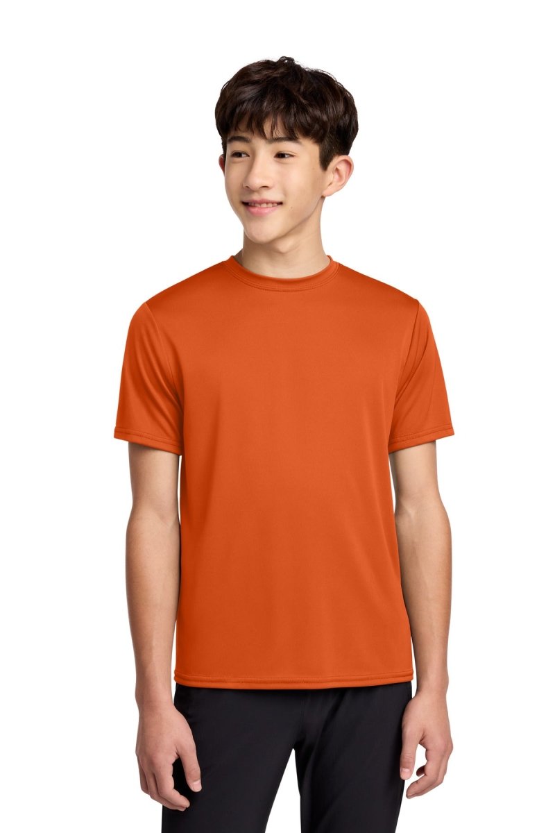 Port & Co ™ Youth Performance Tee. PC380Y - Port & Co PC380Y Deep Orange XS Short Sleeve T-Shirts