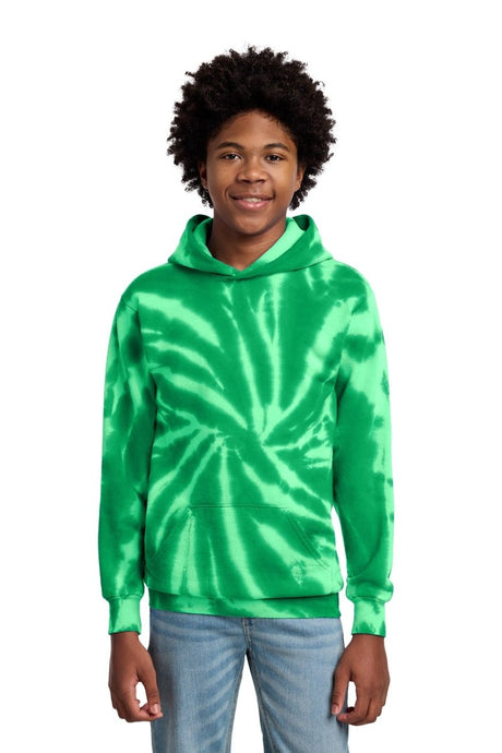 Port & Co ™ Youth Tie - Dye Pullover Hooded Sweatshirt. PC146Y - Port & Co PC146Y Kelly XS Sweatshirts
