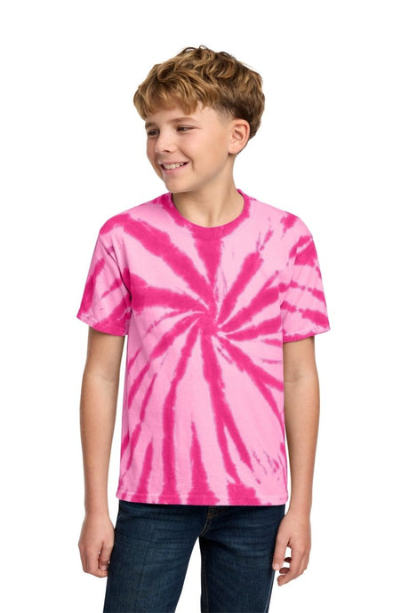 Port & Co ™ Youth Tie - Dye Tee. PC147Y - Port & Co PC147Y Pink XS Short Sleeve T-Shirts