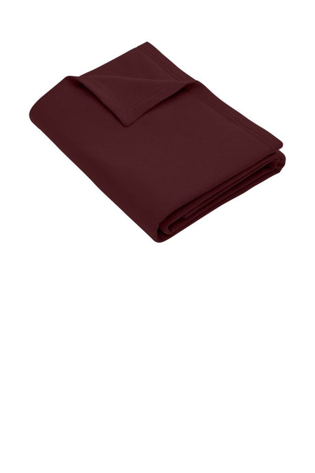 Port & Company BP78 Core Fleece Sweatshirt Blanket Maroon OSFA Blankets